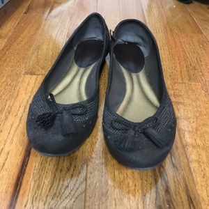 Kelly & Katie Rich Brown Tweed Flats